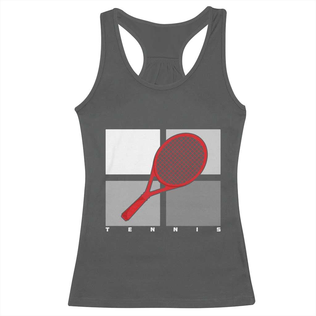 Tennis Obsession Racerback Tank Top Vintage Sports Lover Gift - Wonder Print Shop