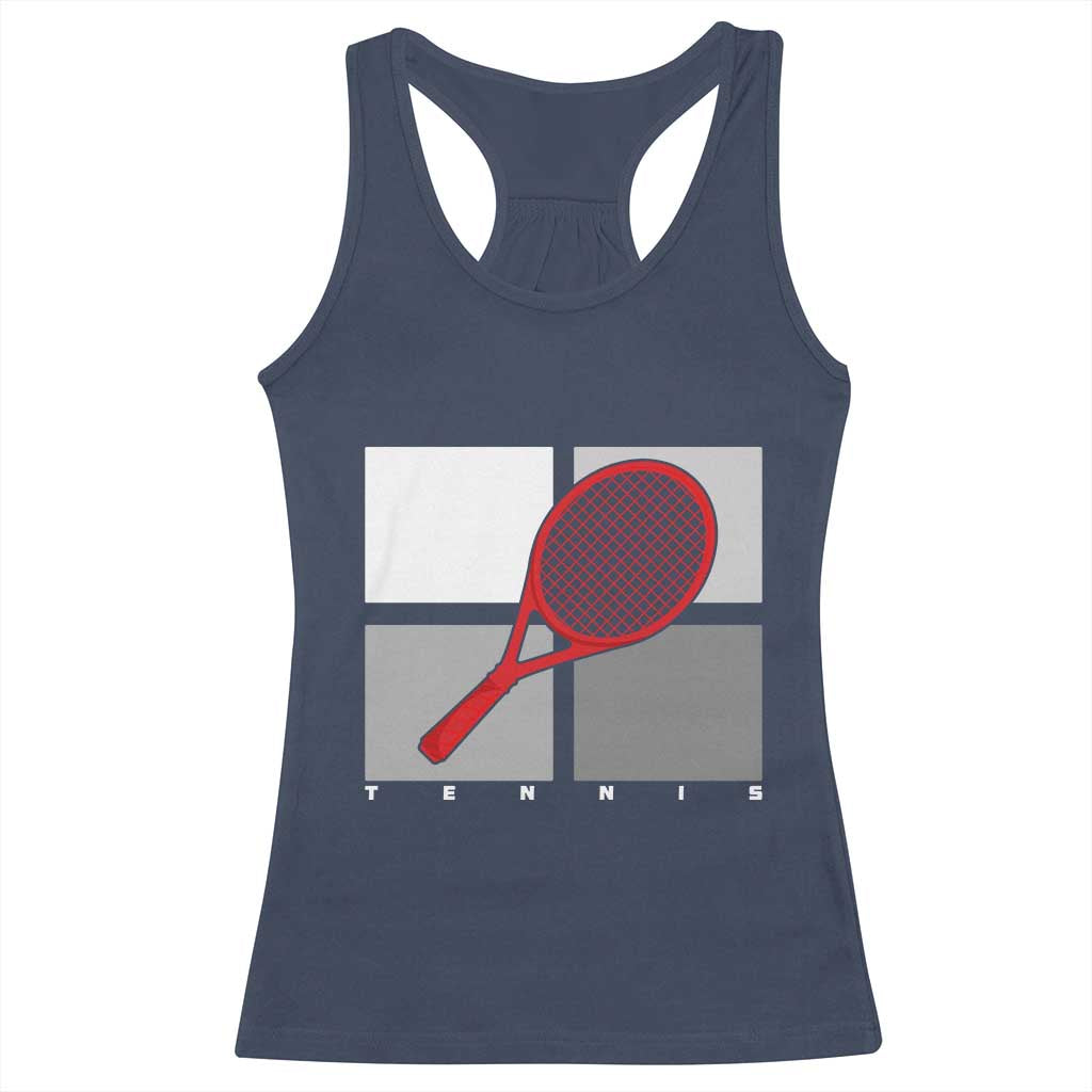 Tennis Obsession Racerback Tank Top Vintage Sports Lover Gift - Wonder Print Shop