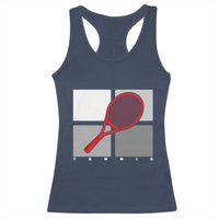Tennis Obsession Racerback Tank Top Vintage Sports Lover Gift - Wonder Print Shop