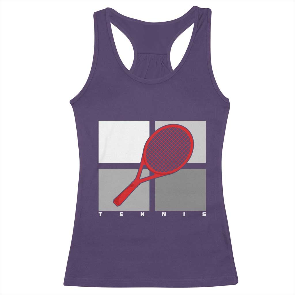 Tennis Obsession Racerback Tank Top Vintage Sports Lover Gift - Wonder Print Shop