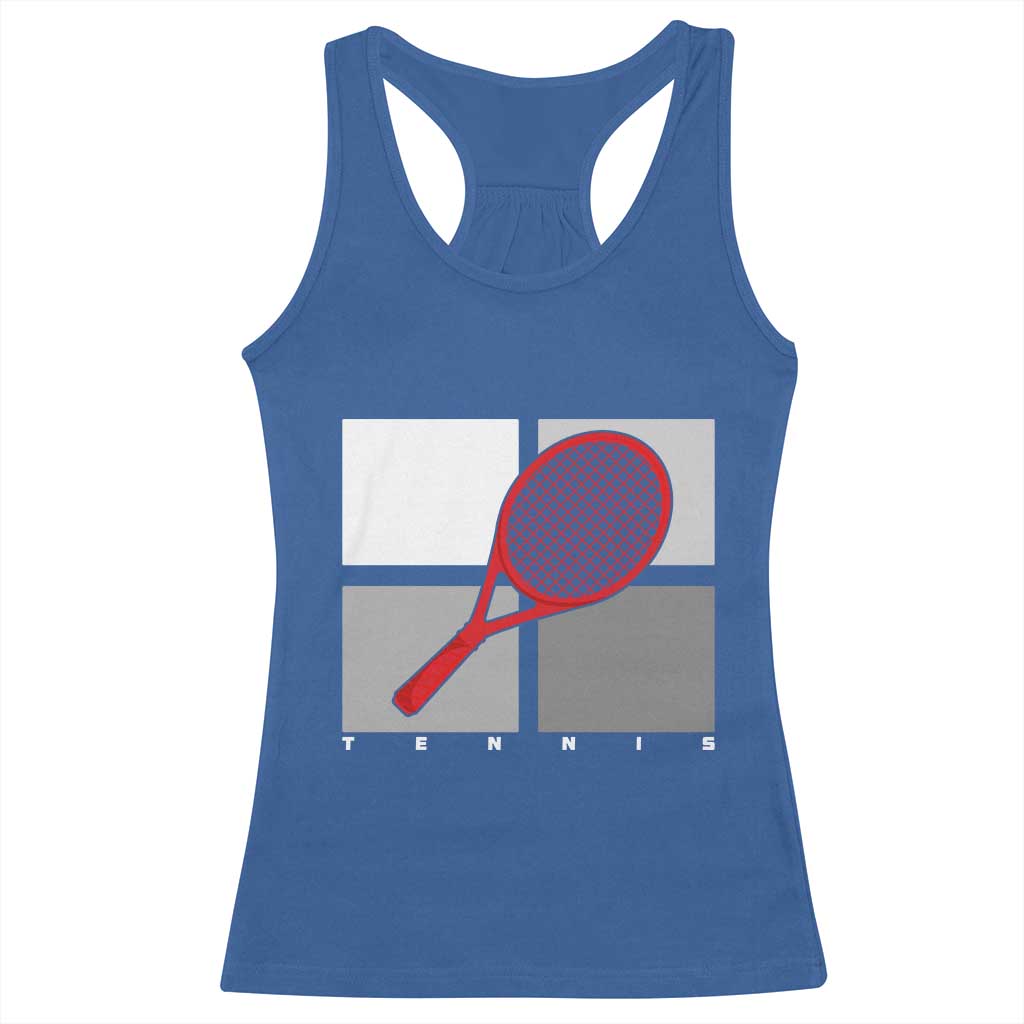 Tennis Obsession Racerback Tank Top Vintage Sports Lover Gift - Wonder Print Shop