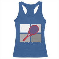 Tennis Obsession Racerback Tank Top Vintage Sports Lover Gift - Wonder Print Shop
