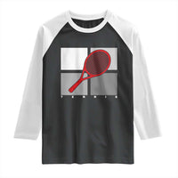 Tennis Obsession Raglan Shirt Vintage Sports Lover Gift - Wonder Print Shop