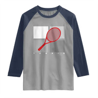 Tennis Obsession Raglan Shirt Vintage Sports Lover Gift - Wonder Print Shop