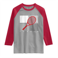 Tennis Obsession Raglan Shirt Vintage Sports Lover Gift - Wonder Print Shop