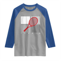 Tennis Obsession Raglan Shirt Vintage Sports Lover Gift - Wonder Print Shop