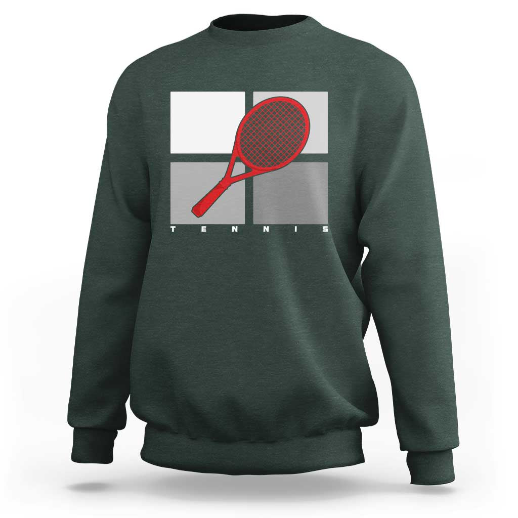 Tennis Obsession Sweatshirt Vintage Sports Lover Gift - Wonder Print Shop
