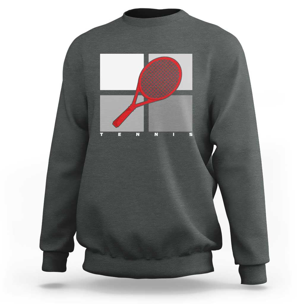 Tennis Obsession Sweatshirt Vintage Sports Lover Gift - Wonder Print Shop