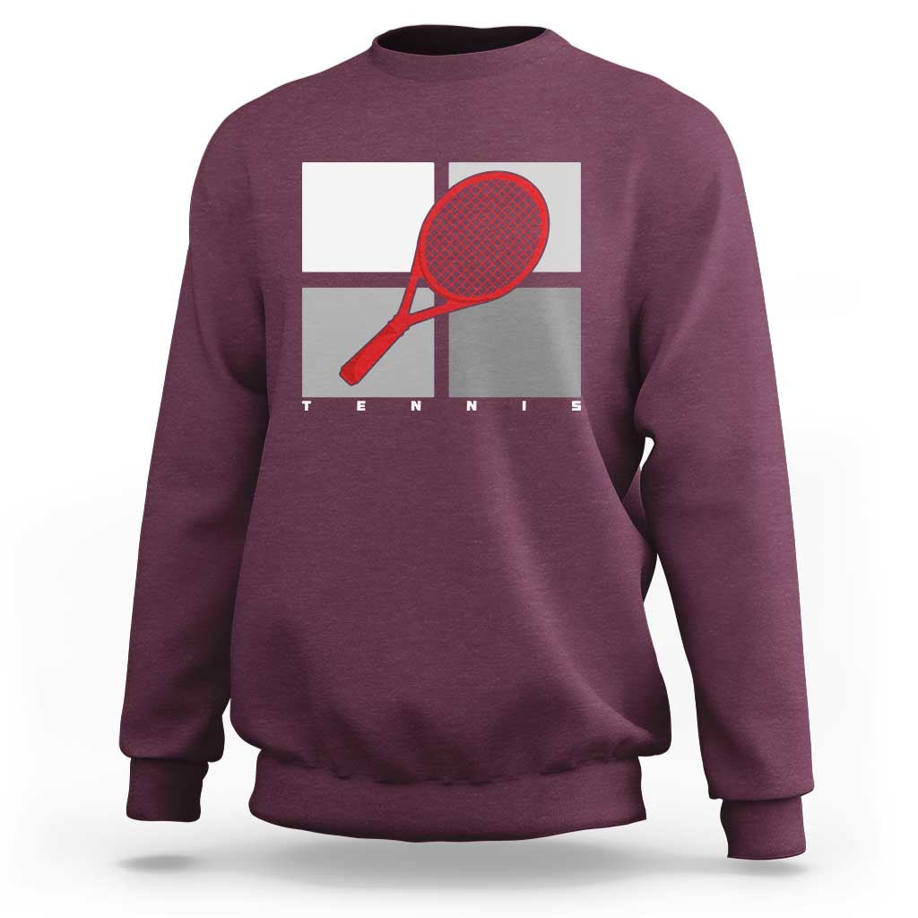 Tennis Obsession Sweatshirt Vintage Sports Lover Gift - Wonder Print Shop