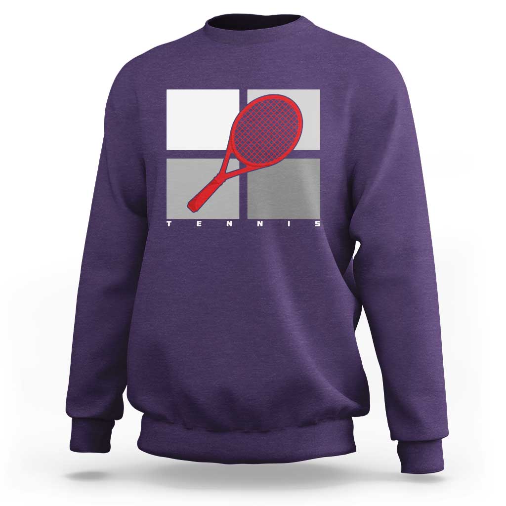 Tennis Obsession Sweatshirt Vintage Sports Lover Gift - Wonder Print Shop