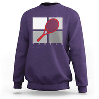 Tennis Obsession Sweatshirt Vintage Sports Lover Gift - Wonder Print Shop