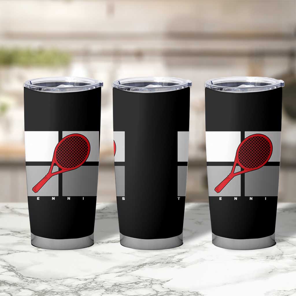 Tennis Obsession Tumbler Cup Vintage Sports Lover Gift - Wonder Print Shop