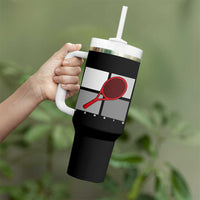 Tennis Obsession Tumbler With Handle Vintage Sports Lover Gift - Wonder Print Shop