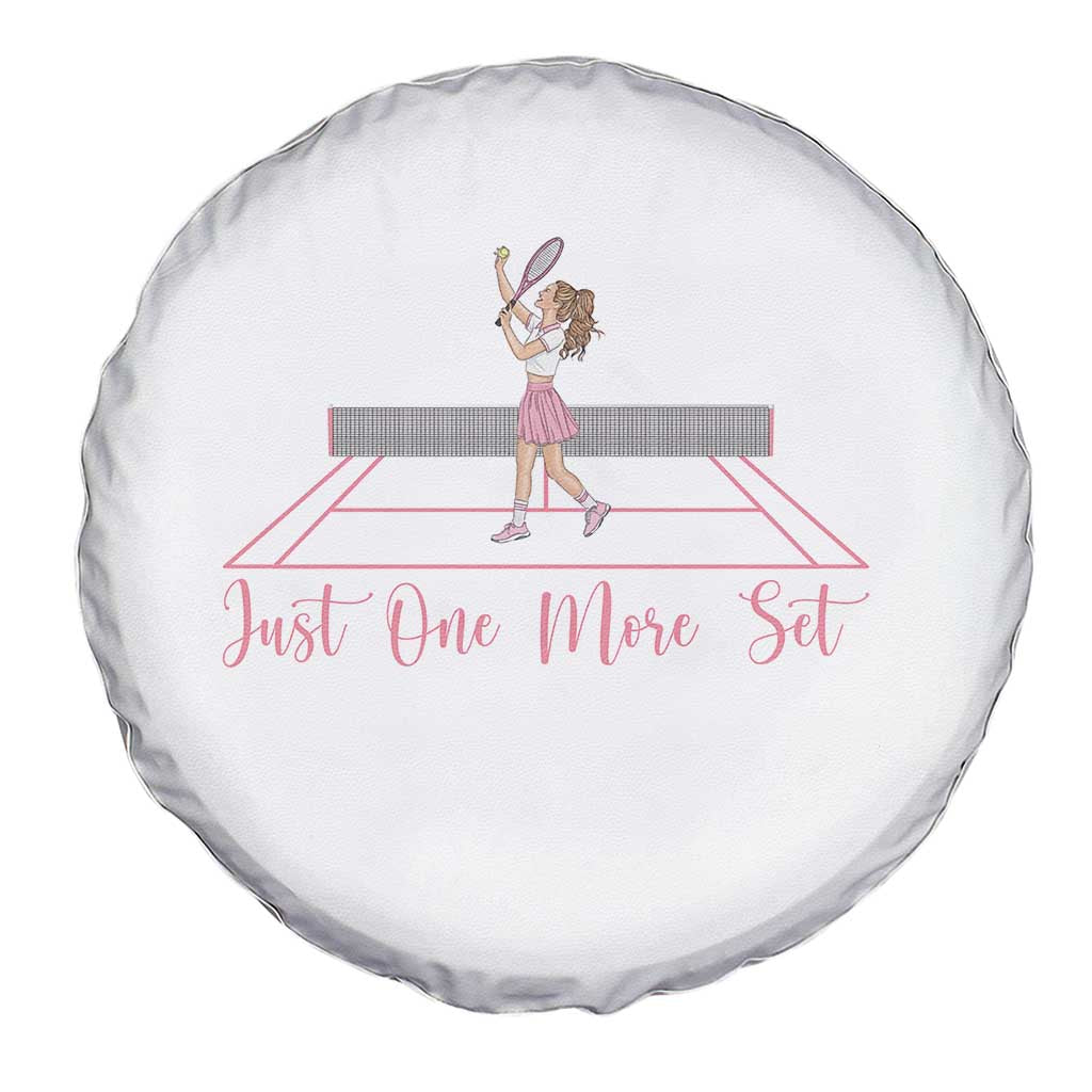 Just One More Set Spare Tire Cover Funny Tennis Player Gift For Women - Wonder Print Shop