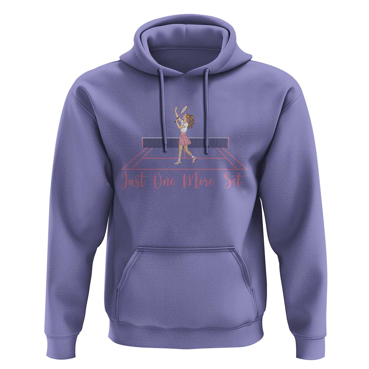 Just One More Set Hoodie Funny Tennis Player Gift For Women - Wonder Print Shop