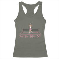 Just One More Set Racerback Tank Top Funny Tennis Player Gift For Women - Wonder Print Shop