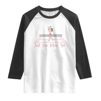 Just One More Set Raglan Shirt Funny Tennis Player Gift For Women - Wonder Print Shop