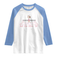 Just One More Set Raglan Shirt Funny Tennis Player Gift For Women - Wonder Print Shop