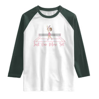 Just One More Set Raglan Shirt Funny Tennis Player Gift For Women - Wonder Print Shop