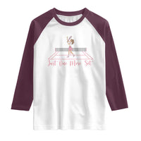 Just One More Set Raglan Shirt Funny Tennis Player Gift For Women - Wonder Print Shop
