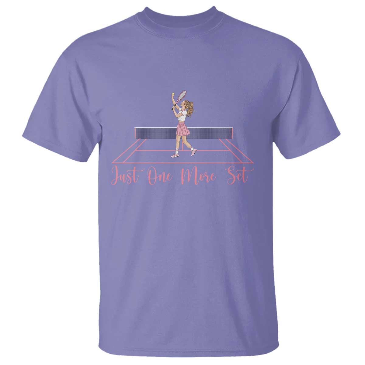 Just One More Set T Shirt Funny Tennis Player Gift For Women - Wonder Print Shop