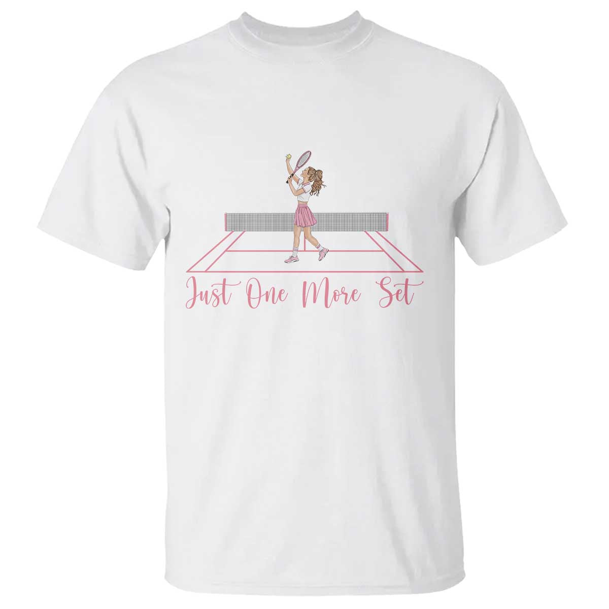 Just One More Set T Shirt Funny Tennis Player Gift For Women - Wonder Print Shop