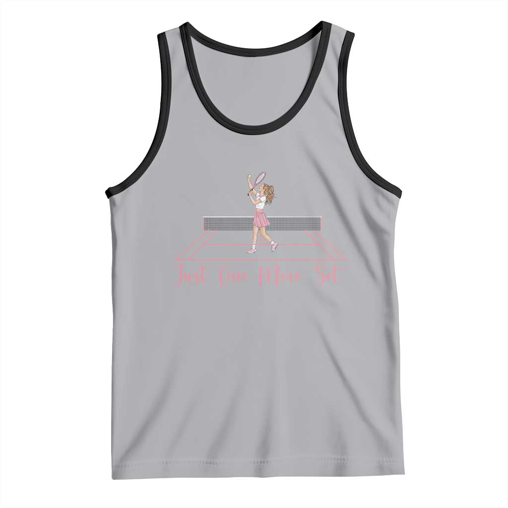 Just One More Set Tank Top Funny Tennis Player Gift For Women - Wonder Print Shop