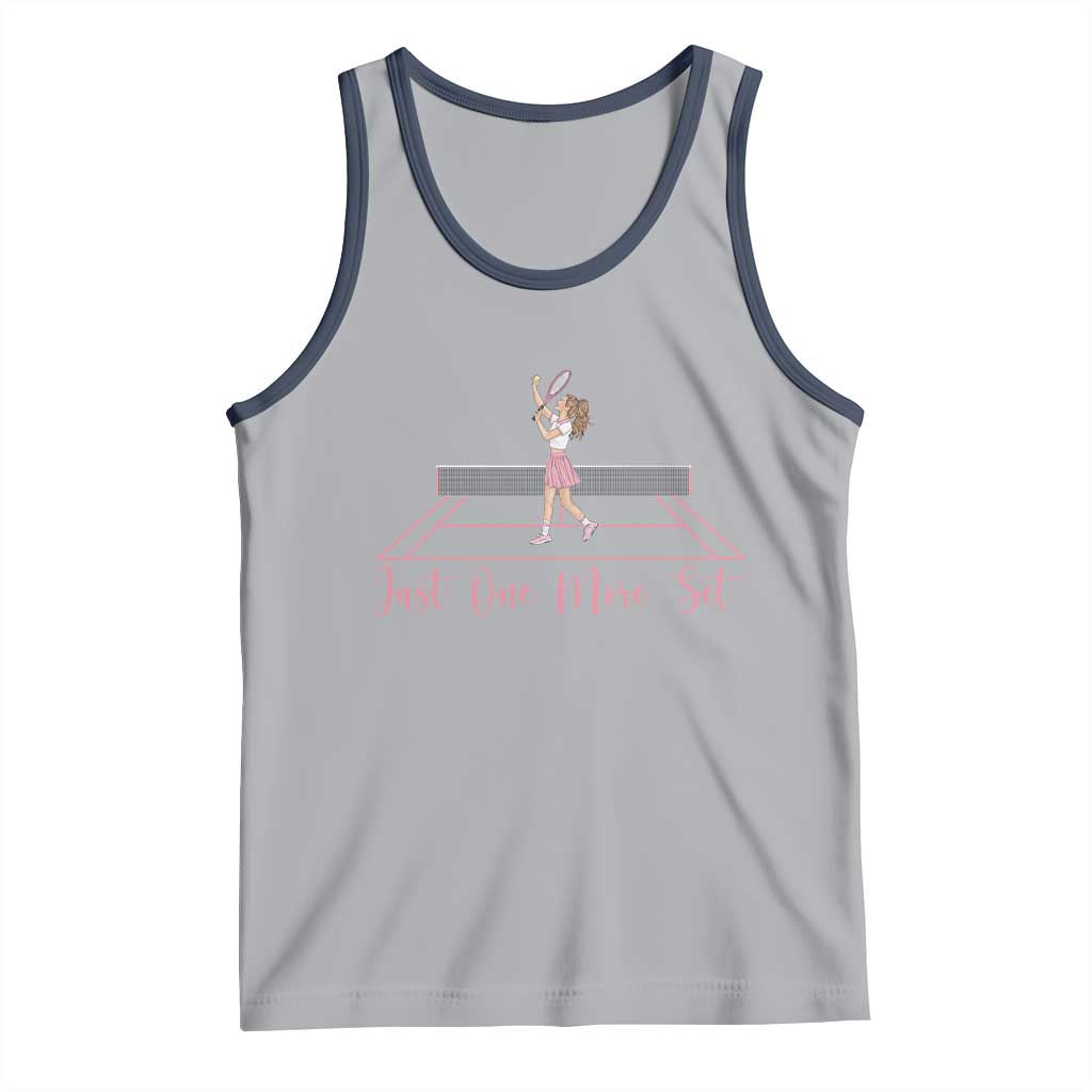 Just One More Set Tank Top Funny Tennis Player Gift For Women - Wonder Print Shop