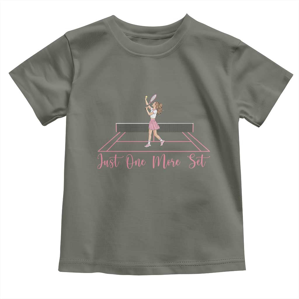 Just One More Set Toddler T Shirt Funny Tennis Player Gift For Women - Wonder Print Shop