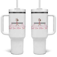 Just One More Set Tumbler With Handle Funny Tennis Player Gift For Women - Wonder Print Shop