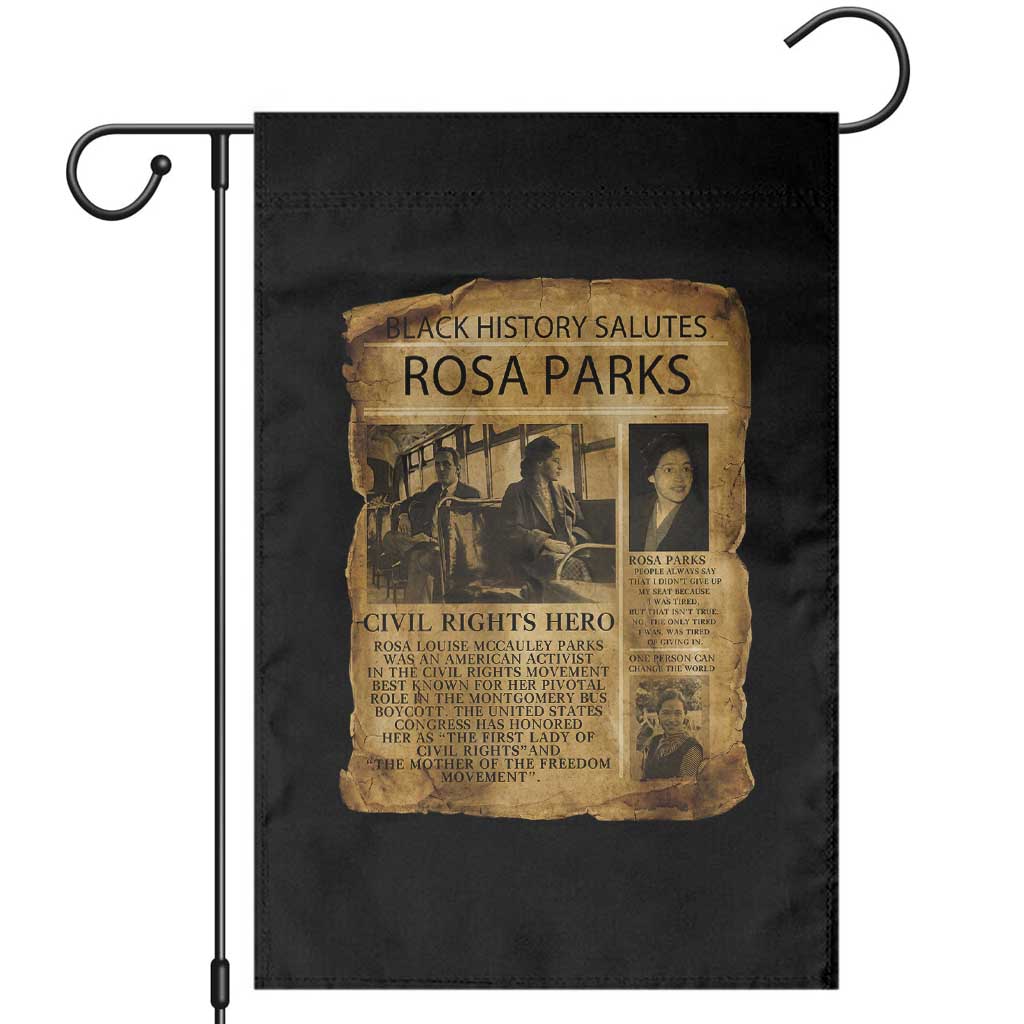 Rosa Parks Garden Flag Female Empowerment History Gift