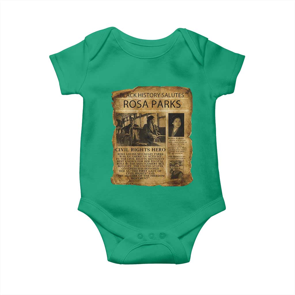Rosa Parks Baby Onesie Female Empowerment History Gift