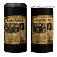 Rosa Parks 4 in 1 Can Cooler Tumbler Female Empowerment History Gift