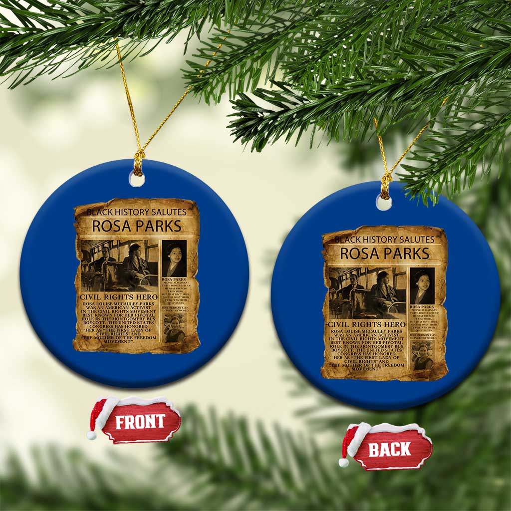 Rosa Parks Ceramic Ornament Female Empowerment History Gift
