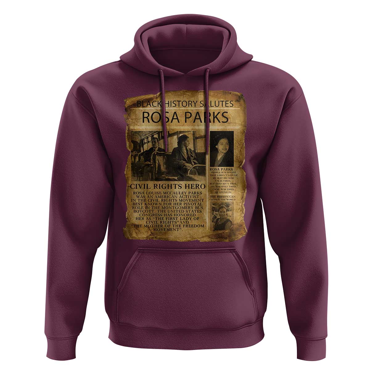 Rosa Parks Hoodie Female Empowerment History Gift