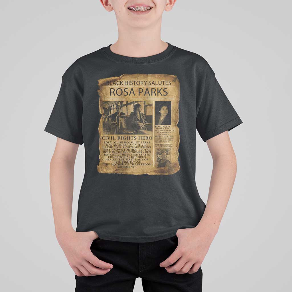 Rosa Parks T Shirt For Kid Female Empowerment History Gift