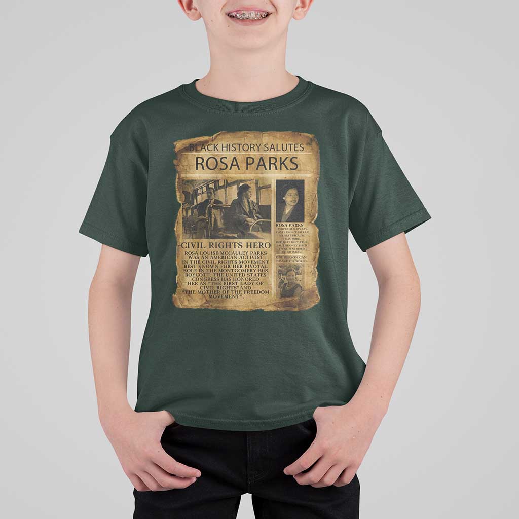 Rosa Parks T Shirt For Kid Female Empowerment History Gift