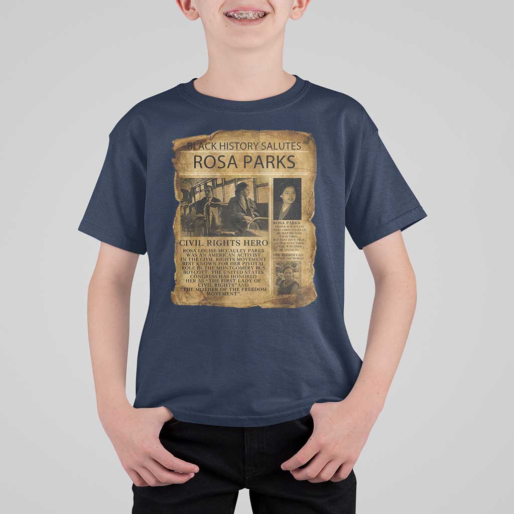 Rosa Parks T Shirt For Kid Female Empowerment History Gift