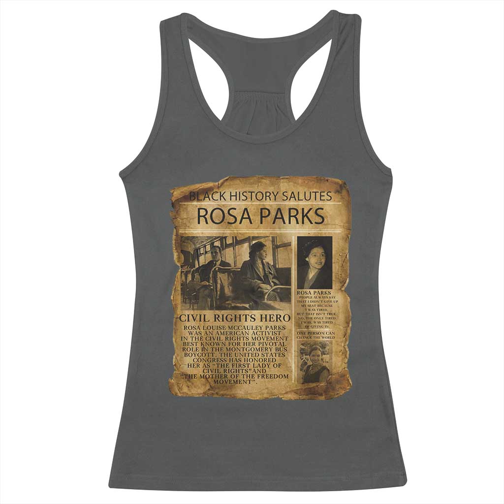 Rosa Parks Racerback Tank Top Female Empowerment History Gift