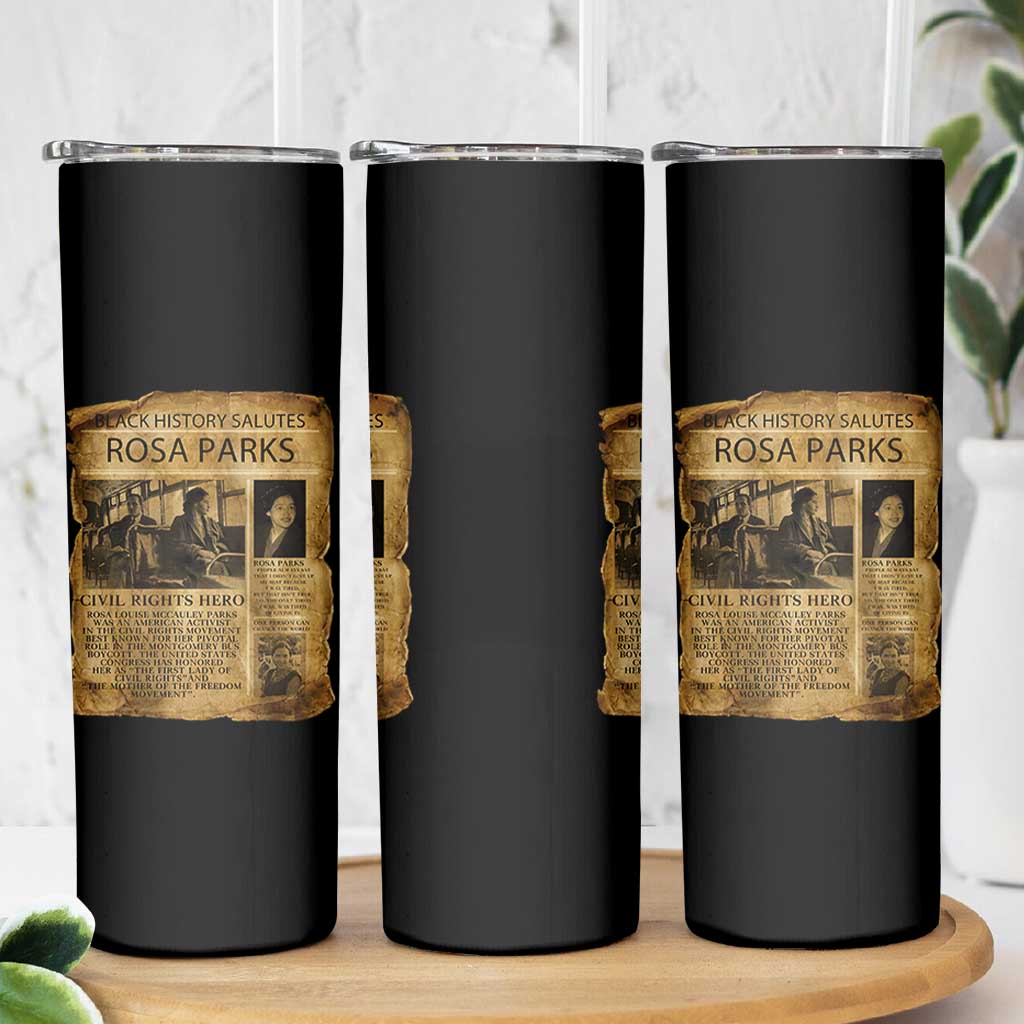 Rosa Parks Skinny Tumbler Female Empowerment History Gift