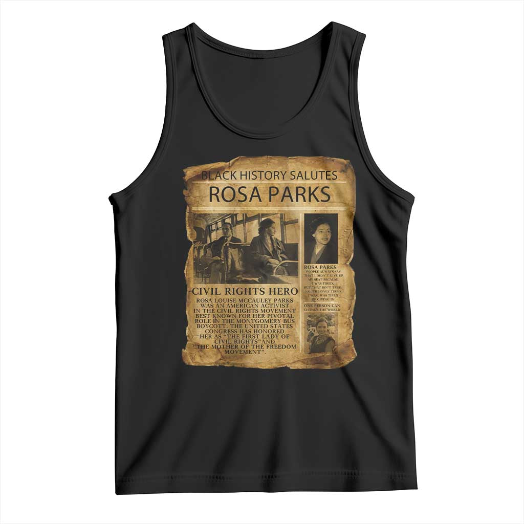 Rosa Parks Tank Top Female Empowerment History Gift