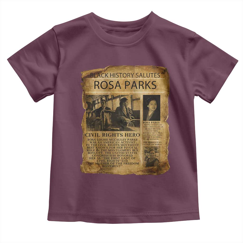 Rosa Parks Toddler T Shirt Female Empowerment History Gift