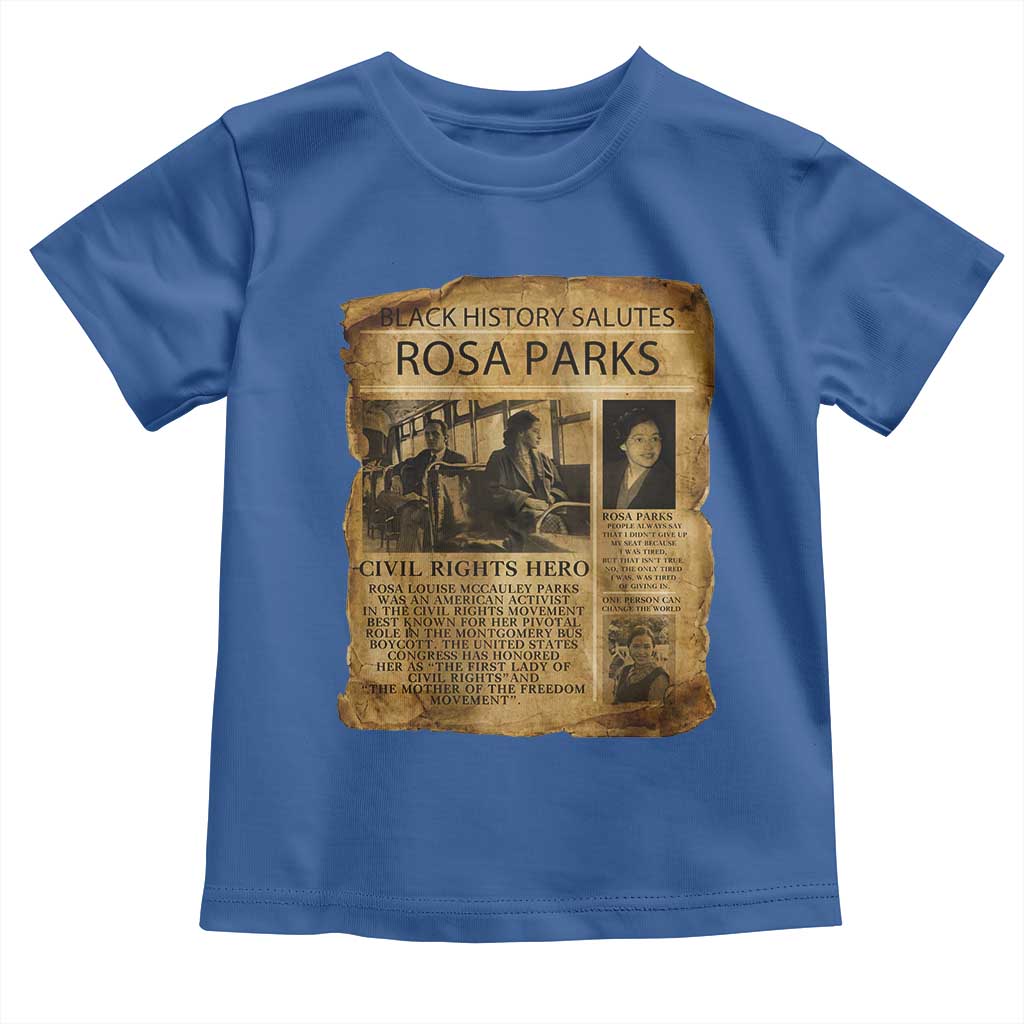 Rosa Parks Toddler T Shirt Female Empowerment History Gift
