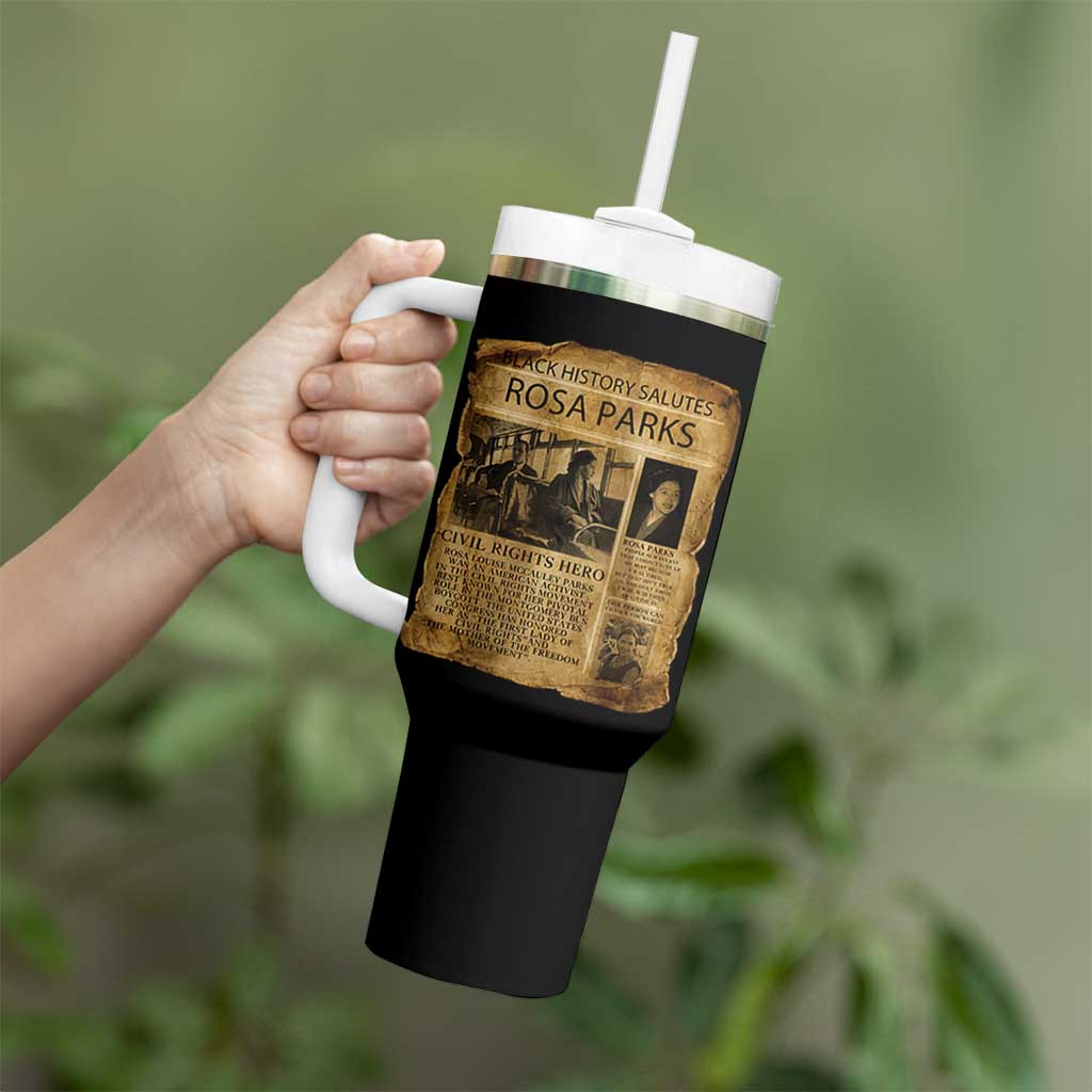 Rosa Parks Tumbler With Handle Female Empowerment History Gift