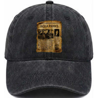 Rosa Parks Washed Cotton Baseball Cap Female Empowerment History Gift
