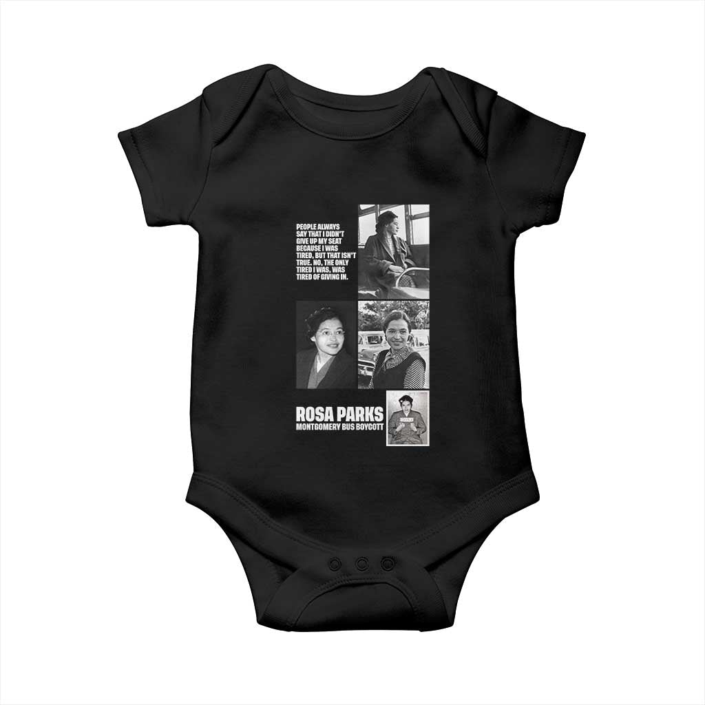 Rosa Parks Baby Onesie Strong Black Woman Leader