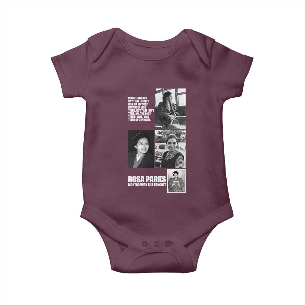 Rosa Parks Baby Onesie Strong Black Woman Leader