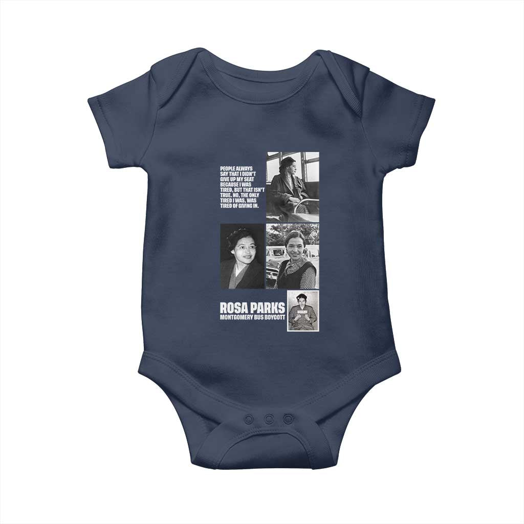 Rosa Parks Baby Onesie Strong Black Woman Leader