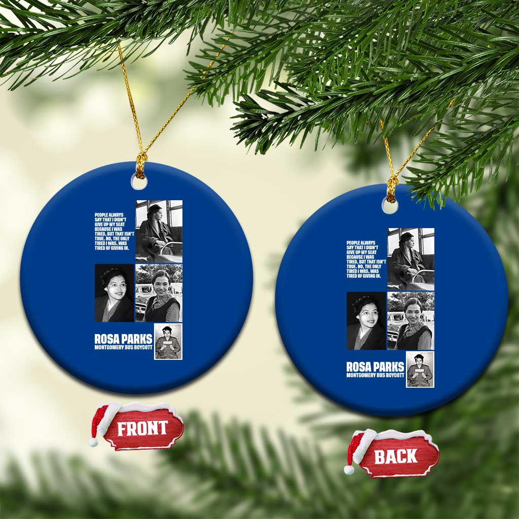 Rosa Parks Ceramic Ornament Strong Black Woman Leader