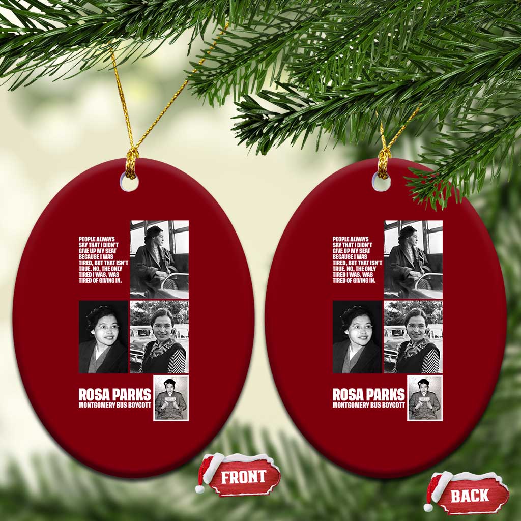 Rosa Parks Ceramic Ornament Strong Black Woman Leader